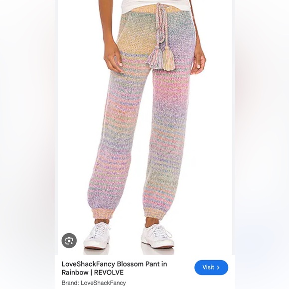 Trade/sell loveshackfancy Blossom Pant size smalll EUC🌺🌈💜 - Picture 4 of 7